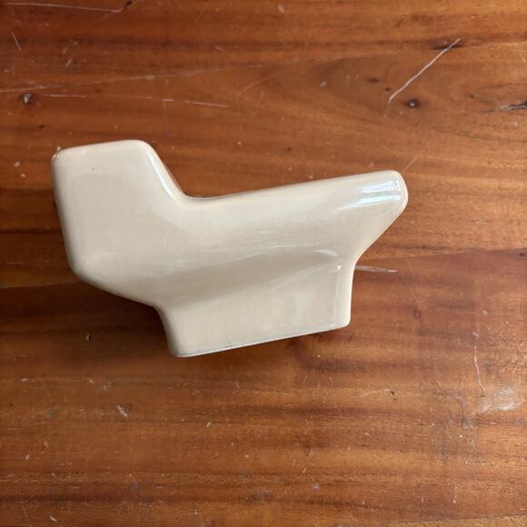 Rare Vintage Eljer Salesman Sample Cream Ceramic Toilet Store Display Piece - Picture 2 of 3